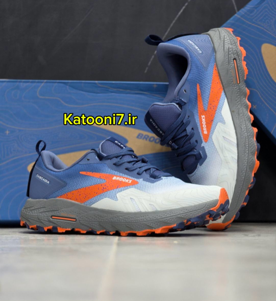 کتونی بروکس کاسکادیا ۱۷ مستر کوالیتی |سایز بندی ۴۰ تا ۴۵ کوالیتی A |brooks cascadia17