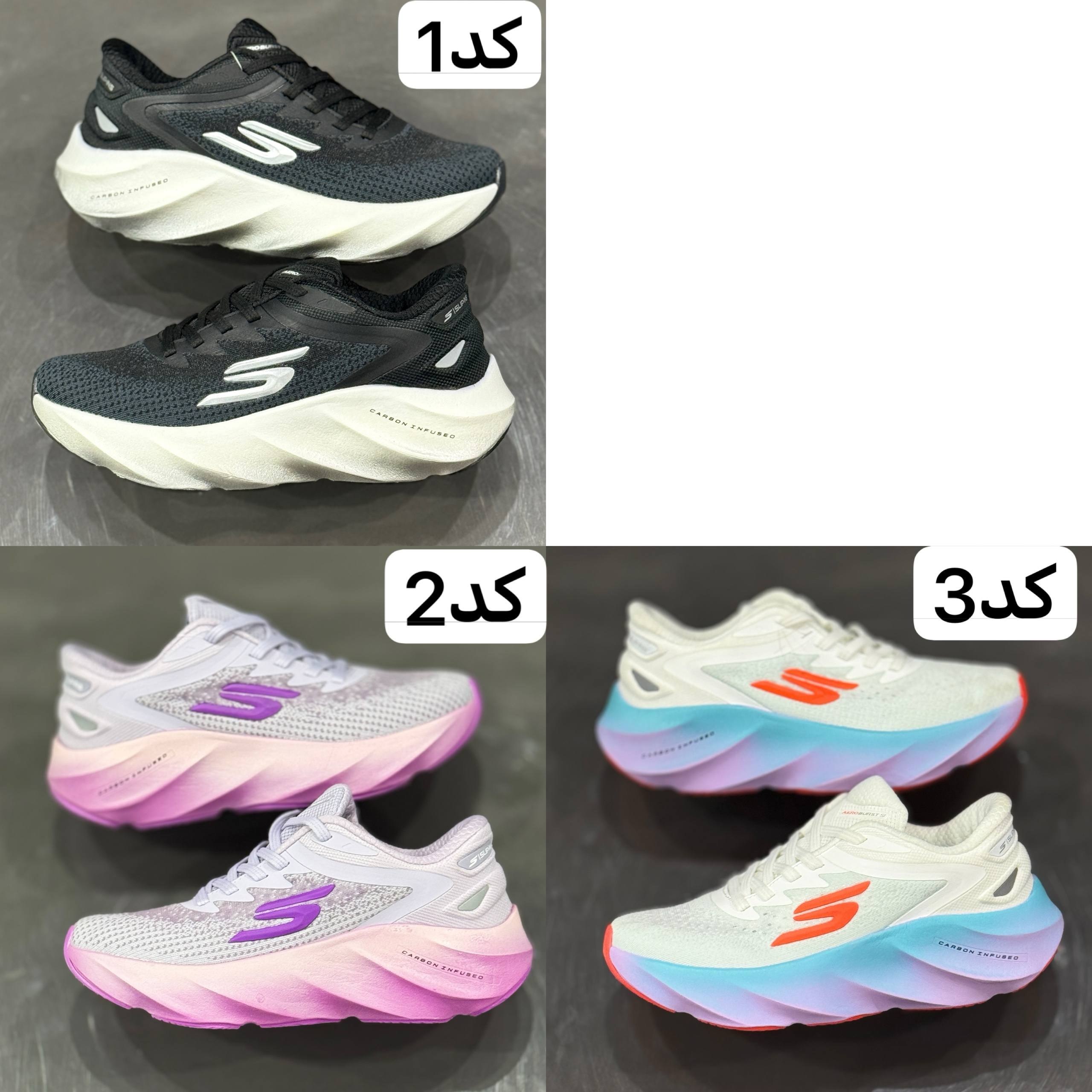 کتونی اسکیچرز زنانه AERO burst مستر درجه ۱/سایز۳۷تا۴۰/تضمین کیفیت/راحت و سبک /تک و عمده موجود  Skeachers  aero burst